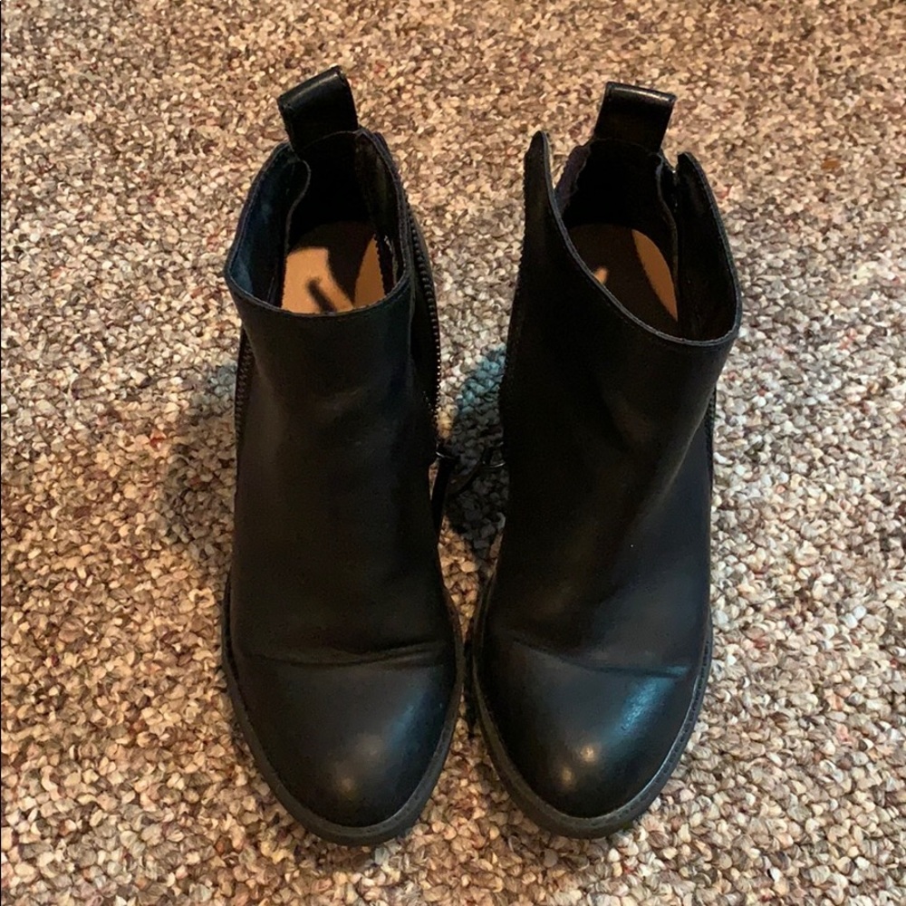 Black ankle booties